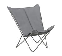 Fauteuil Papillon Matelassé Grande Largeur - Pop Up Xl - Becomfort® - Gris Silver - Lafuma Mobilier