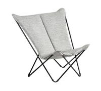 Fauteuil Papillon Matelassé Grande Largeur - Sphinx - Tundra - Gris Tundra Grey - Lafuma Mobilier
