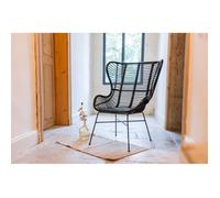 Fauteuil papillon Victoria en rotin - 98x80x81 - CEZARE