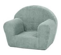 Fauteuil piqué enfant Menthe velours côtelé Vert G