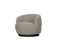 WOOLLY - Fauteuil pivotant en tissu gris Gris