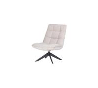 Fauteuil pivotant chenille texturée naturel Jouke