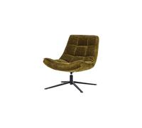 Fauteuil pivotant chenille vert Maudi