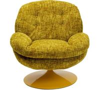 Fauteuil pivotant Cosy jaune Kare Design