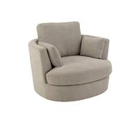 Paris Prix Fauteuil pivotant design Alfredo 109 cm Gris