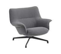 Muuto Fauteuil bas Doze base pivotante Ocean 80-anthracite black