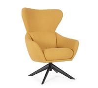 Fauteuil pivotant Hailey Mustard