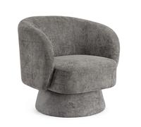 Fauteuil pivotant Julienne Gris foncé