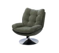 Fauteuil Magnum vert chrome tissu 78x90 cm