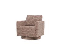 Fauteuil pivotant marron chiné OSKA