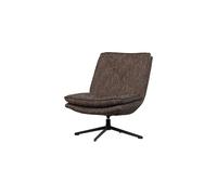Fauteuil pivotant mélange marron Milaro