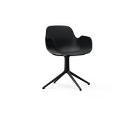 Fauteuil pivotant noir Form