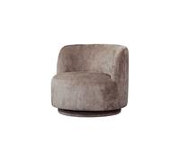 Fauteuil pivotant taupe Popular