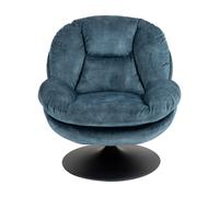 Fauteuil pivotant Topi gris bleu