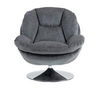 Fauteuil pivotant Topi gris foncé