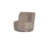 ATTY - Fauteuil pivotant en velours sable Gris
