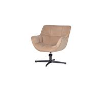 Fauteuil pivotant velours sable Wibo