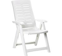 Fauteuil Pliant Blanc Multipositions Confort Et Gain De Place Optimal - Ipae Progarden