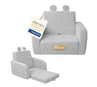 Fauteuil pliant pour enfants Flumi Canapé pour enfants avec fonction inclinable et housse amovible