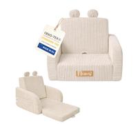 Fauteuil pliant pour enfants Flumi Canapé pour enfants avec fonction inclinable et housse amovible