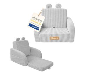 Fauteuil pliant pour enfants Flumi Canapé pour enfants avec fonction inclinable et housse amovible