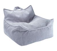 Fauteuil pouf Blueberry velours côtelé