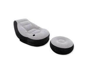 Fauteuil & Pouf Gonflables Ultra Lounge Gris