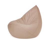 Fauteuil Pouf Siège Poire pour Bébé Enfants pour la Chambre d'Enfant MISIOO Sako Étanche d’Extérieur Beige 80x85x75 cm