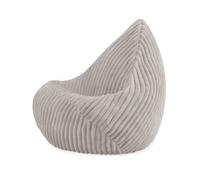 Fauteuil Pouf Siège Poire pour Bébé Enfants pour la Chambre d'Enfant MISIOO Sako Velours Côtelé Épais Beige 80x85x75 cm