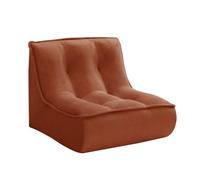 Fauteuil pour canapé modulable velours côtelé 90 x 80 cm terracotta Lizy Oviala