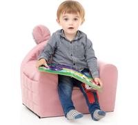 Fauteuil pour enfant, cadeau de fête et d'anniversaire pour fille et garçon, canapé, chambre d'enfant, canapé pour bébé, petit canapé, rose, 49x35x42 cm