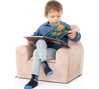 Fauteuil pour enfant, cadeau de fête et d'anniversaire pour fille et garçon, canapé, chambre d'enfant, canapé pour bébé, petit canapé, saumon, 49x35x42 cm