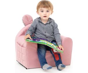 Fauteuil pour enfant, cadeau de fête et d'anniversaire pour fille et garçon, canapé, chambre d'enfant, canapé pour bébé, petit canapé, rose, 49x35x42 cm