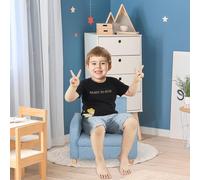 Fauteuil pour enfant, canapé pour enfant aspect lin, pieds en bois massif ; fauteuil en mousse ; chaise pour enfant, pour chambre d'enfant, salle de jeux, pour les enfants de 3 à 5 ans
