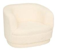 Fauteuil pour enfant en tissu et MDF coloris blanc- Longueur 41,5 x Profondeur 36 x Hauteur 45 cm Blanc G