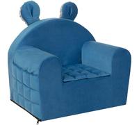 Fauteuil pour enfants, couchage, canapé, canapé-lit, fauteuil, canapé, canapé pour enfants, chambre d'enfant, dépliant, meubles en mousse, 49x35x42 cm, bleu