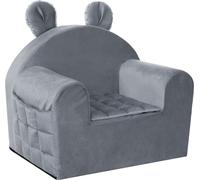 Fauteuil pour enfants, couchage, canapé, canapé-lit, fauteuil, canapé, canapé pour enfants, chambre d'enfant, dépliant, meubles en mousse, 49x35x42 cm, Anthracite