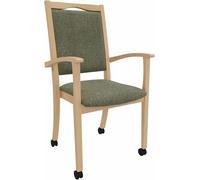 Fauteuil pour personnes âgées Alexander, dossier haut, sur roulettes – Fauteuil de confort pour personnes nécessitant une assistance, avec accoudoirs et roulettes