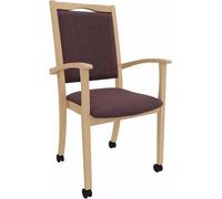 Fauteuil pour personnes âgées Alexander, dossier haut, sur roulettes – Fauteuil de confort pour personnes nécessitant une assistance, avec accoudoirs et roulettes