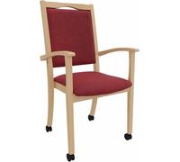Fauteuil pour personnes âgées Alexander, dossier haut, sur roulettes – Fauteuil de confort pour personnes nécessitant une assistance, avec accoudoirs et roulettes