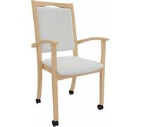 Fauteuil pour personnes âgées Alexander, dossier haut, sur roulettes – Fauteuil de confort pour personnes nécessitant une assistance, avec accoudoirs et roulettes