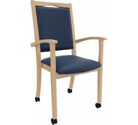 Fauteuil pour personnes âgées Alexander, dossier haut, sur roulettes – Fauteuil de confort pour personnes nécessitant une assistance, avec accoudoirs et roulettes