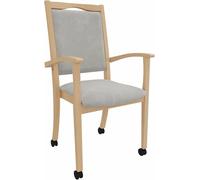 Fauteuil pour personnes âgées Alexander, dossier haut, sur roulettes – Fauteuil de confort pour personnes nécessitant une assistance, avec accoudoirs et roulettes