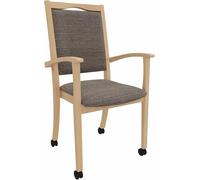 Fauteuil pour personnes âgées Alexander, dossier haut, sur roulettes – Fauteuil de confort pour personnes nécessitant une assistance, avec accoudoirs et roulettes
