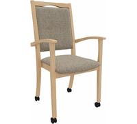 Fauteuil pour personnes âgées Alexander, dossier haut, sur roulettes – Fauteuil de confort pour personnes nécessitant une assistance, avec accoudoirs et roulettes