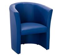 Fauteuil Premium 1 place - Simili cuir bleu