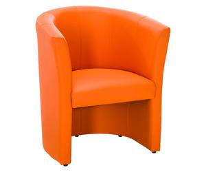 Fauteuil Premium 1 place - Simili cuir orange