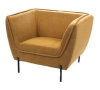 Fauteuil Provence moutarde - Amadeus - Jaune - Tissu Jaune G
