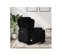 vidaXL Fauteuil inclinable électrique Noir Tissu
