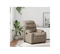 vidaXL Fauteuil inclinable Cappuccino Similicuir